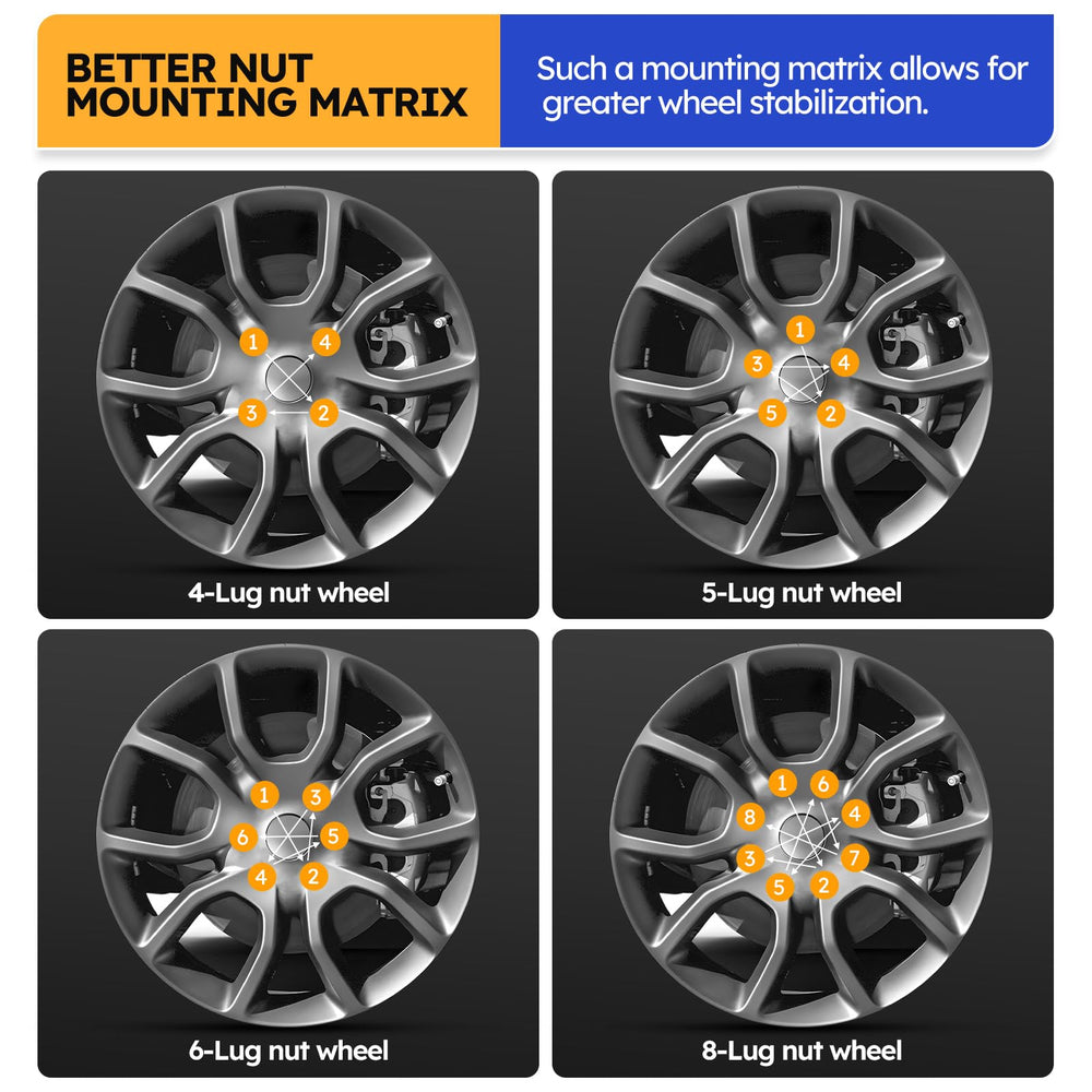 X4XZ lug nuts installed on wheel illustrating factory appearance and safety