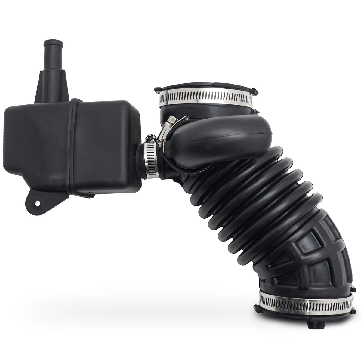 X4XZ front view of intake hose showing fit and shape for easy replacement