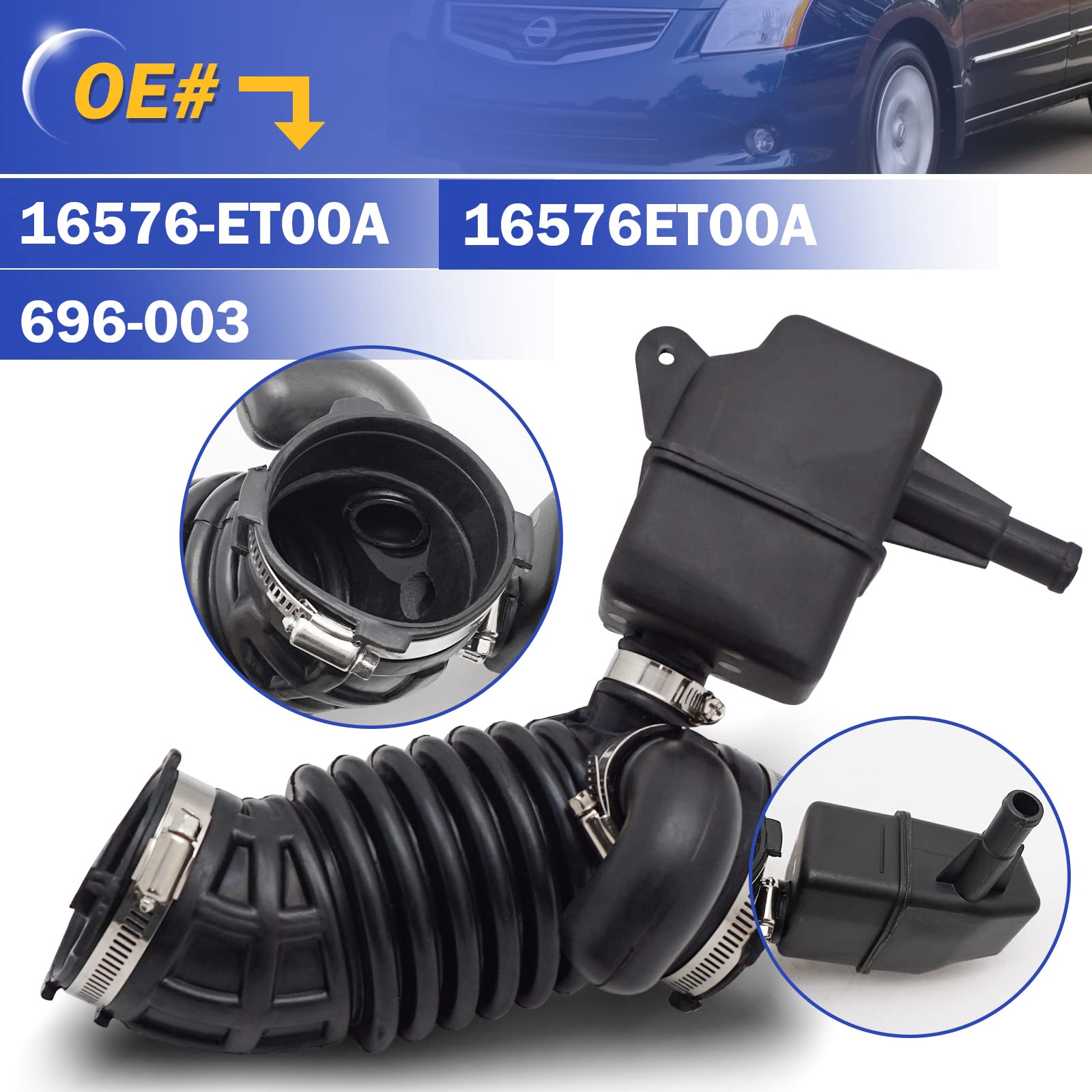 X4XZ label showing part number 16576-ET00A for accurate compatibility benefit