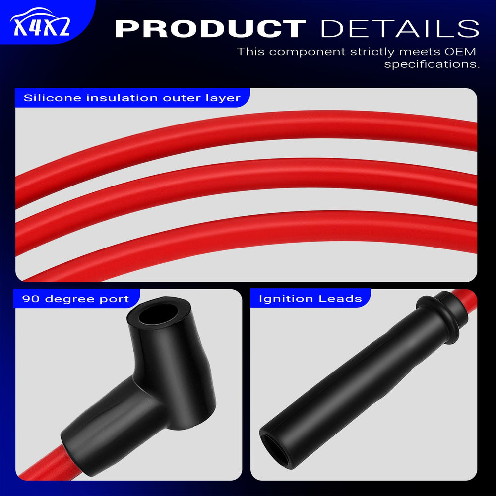 X4XZ wires laid out to show lengths and fitment comparison