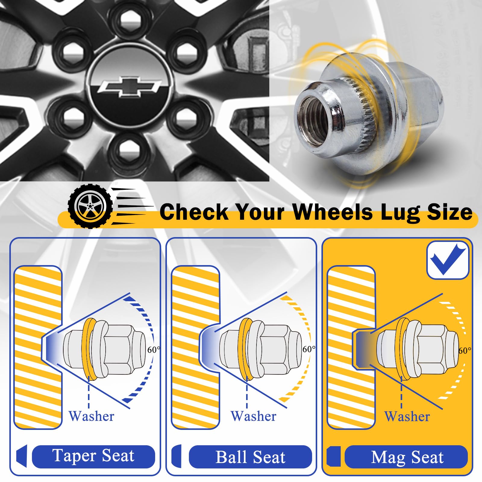 X4XZ lug nut installed on alloy wheel demonstrating factory-style appearance