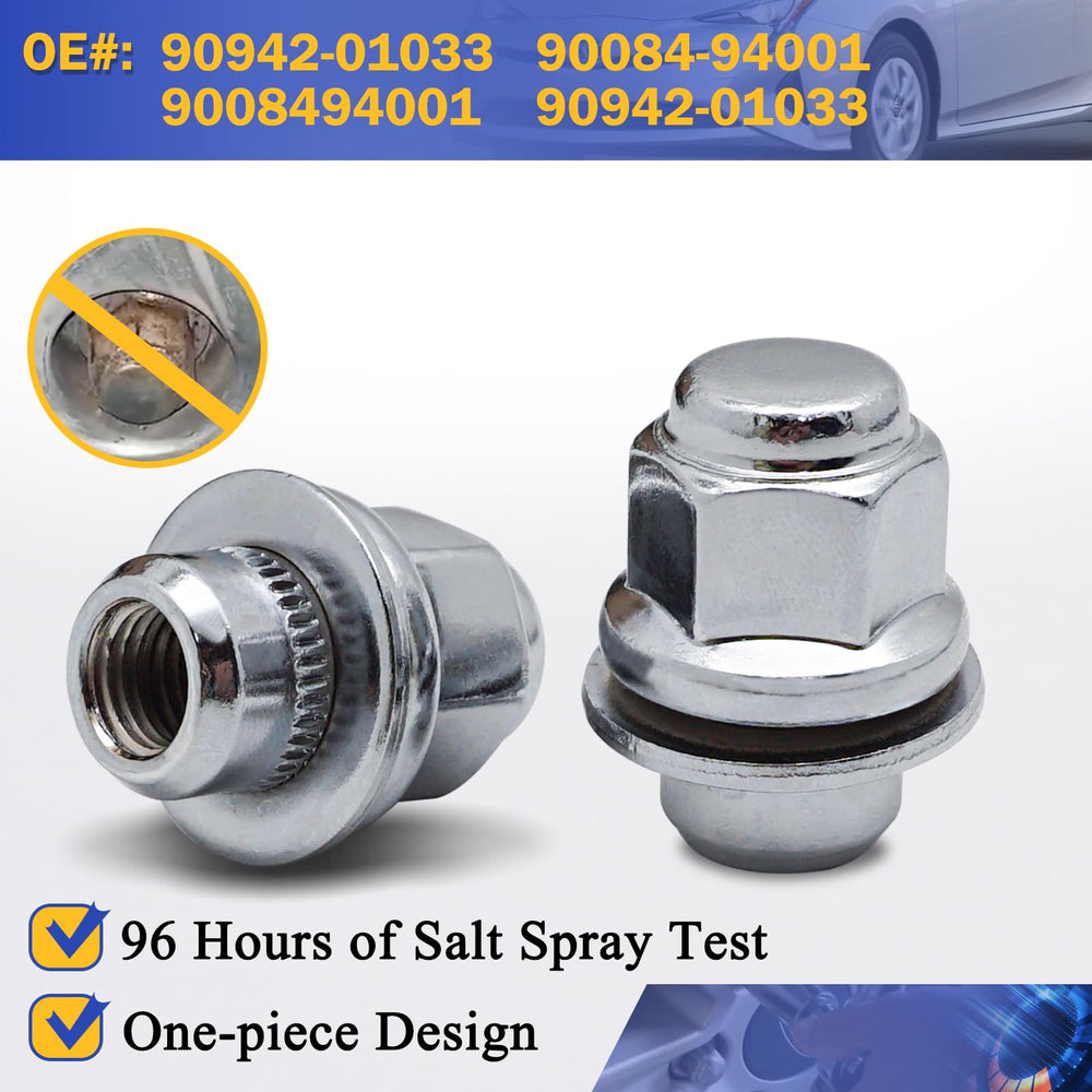 X4XZ lug nuts beside ruler to show scale and confirm M12x1.5 thread pitch