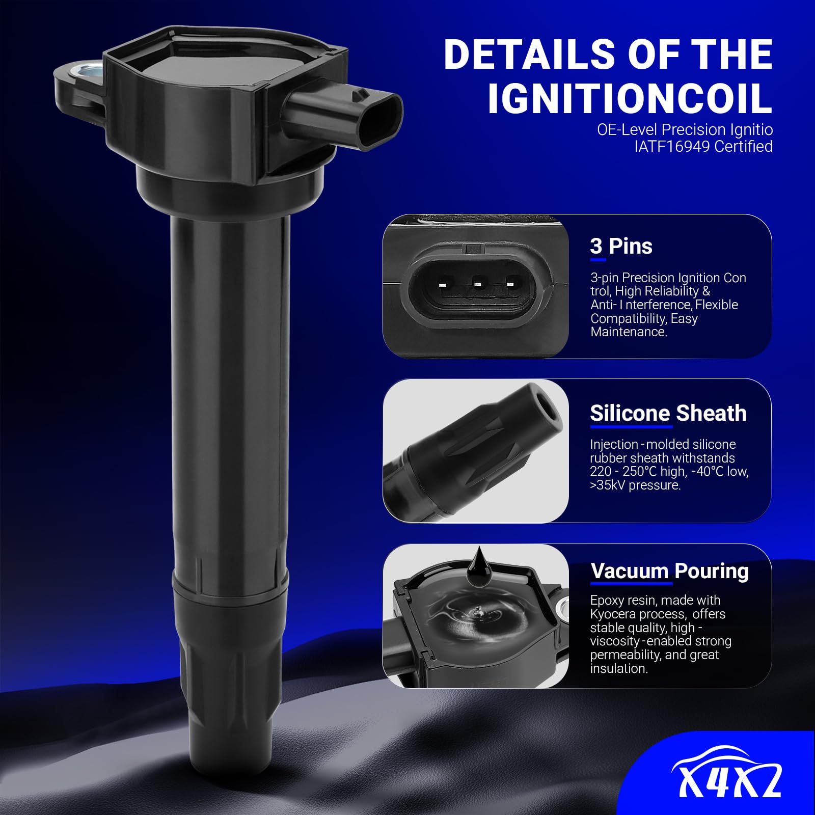 X4XZ coil internals showing thermoplastic and stainless spring for heat resistance benefit