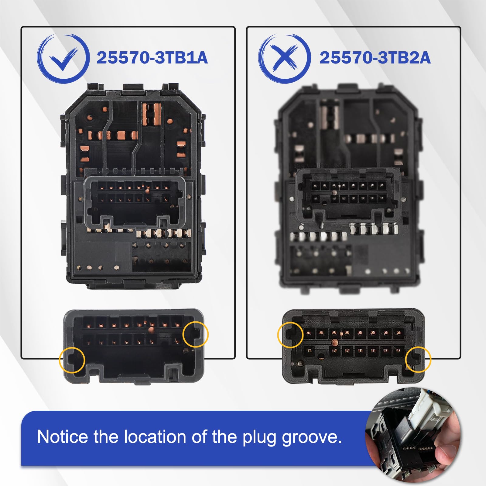 X4XZ connector close-up showing matching plug for effortless install