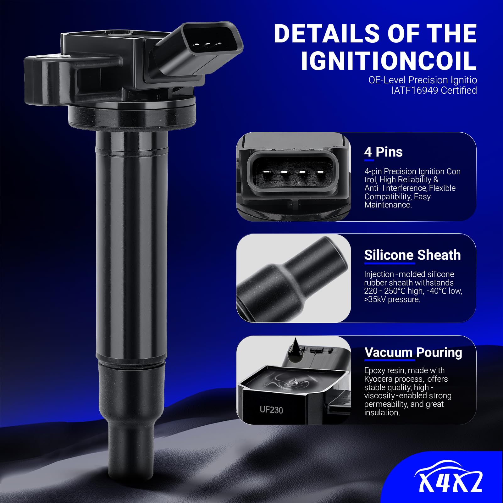 X4XZ product packaging and part number label for easy verification and correct fitment