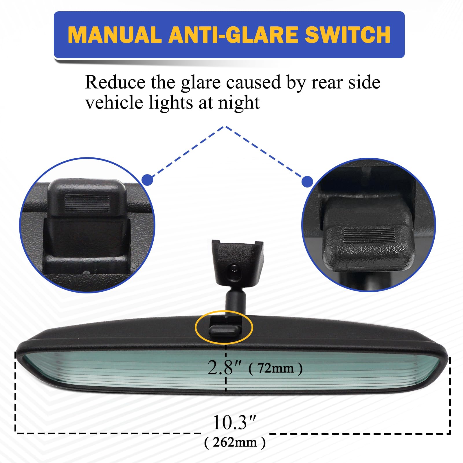 X4XZ mirror held in hand showing scale and easy replaceability benefit