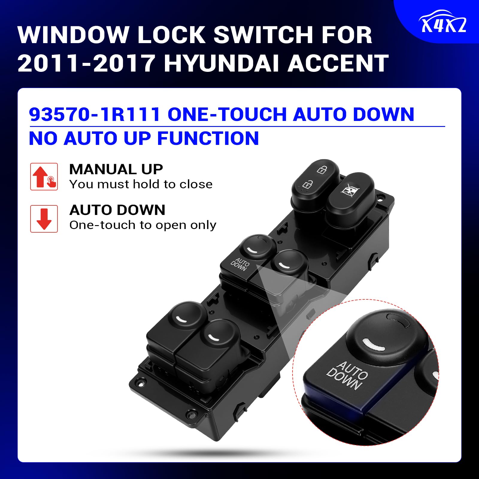 X4XZ 16-pin connector close-up, ensures correct plug fit and reliable connection