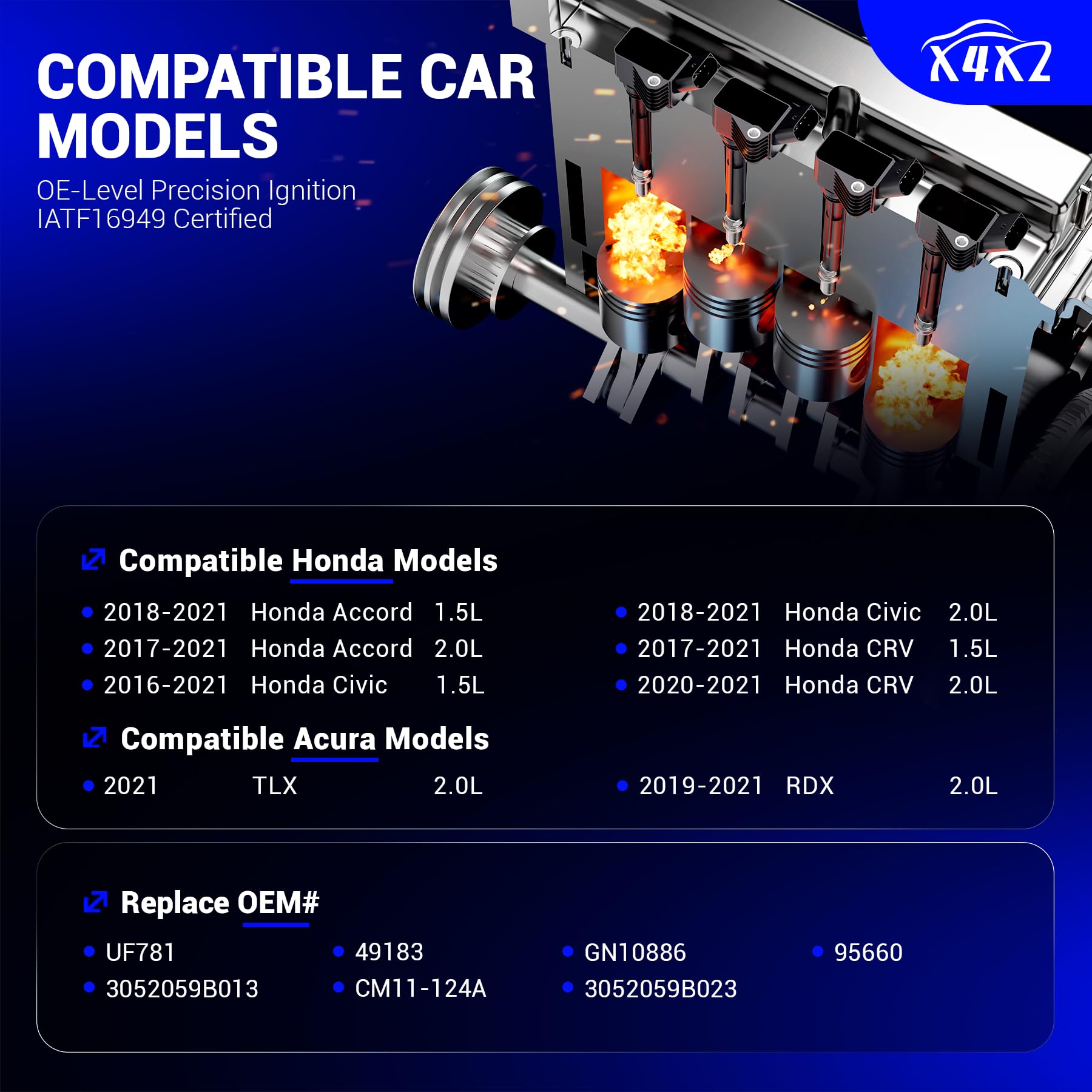 X4XZ UF781 coil connector close-up offering reliable connection