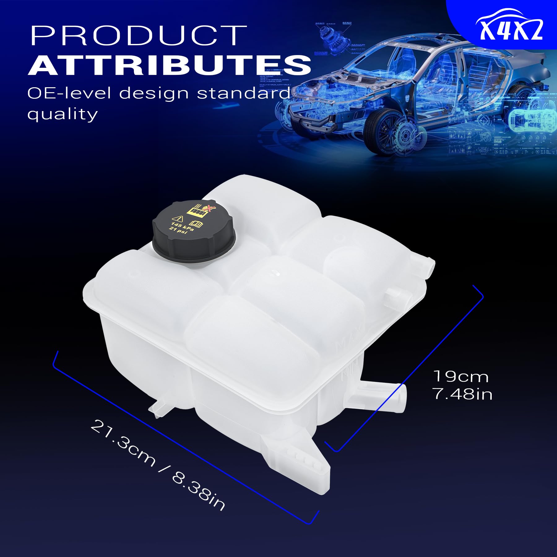 X4XZ cap thread and gasket detail for reliable sealing