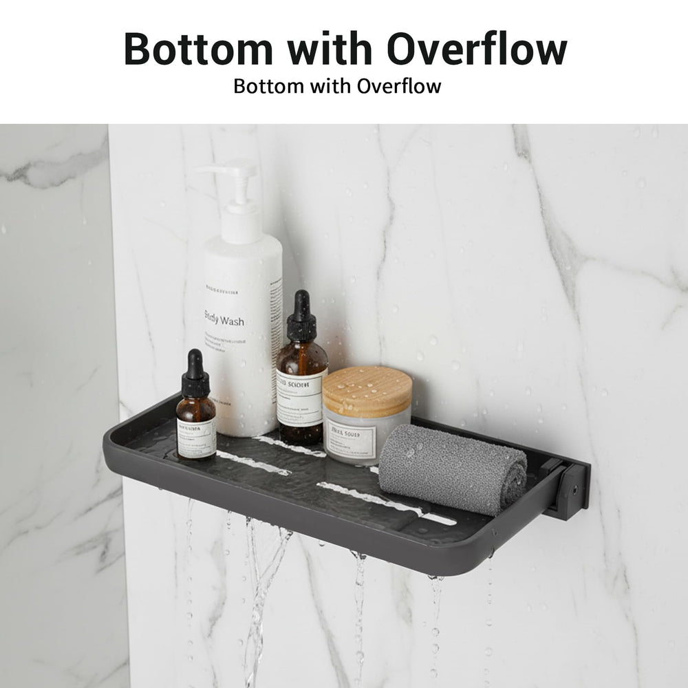 Xaajooio shelf beside a hand illustrating compact 12×5.33 inch scale
