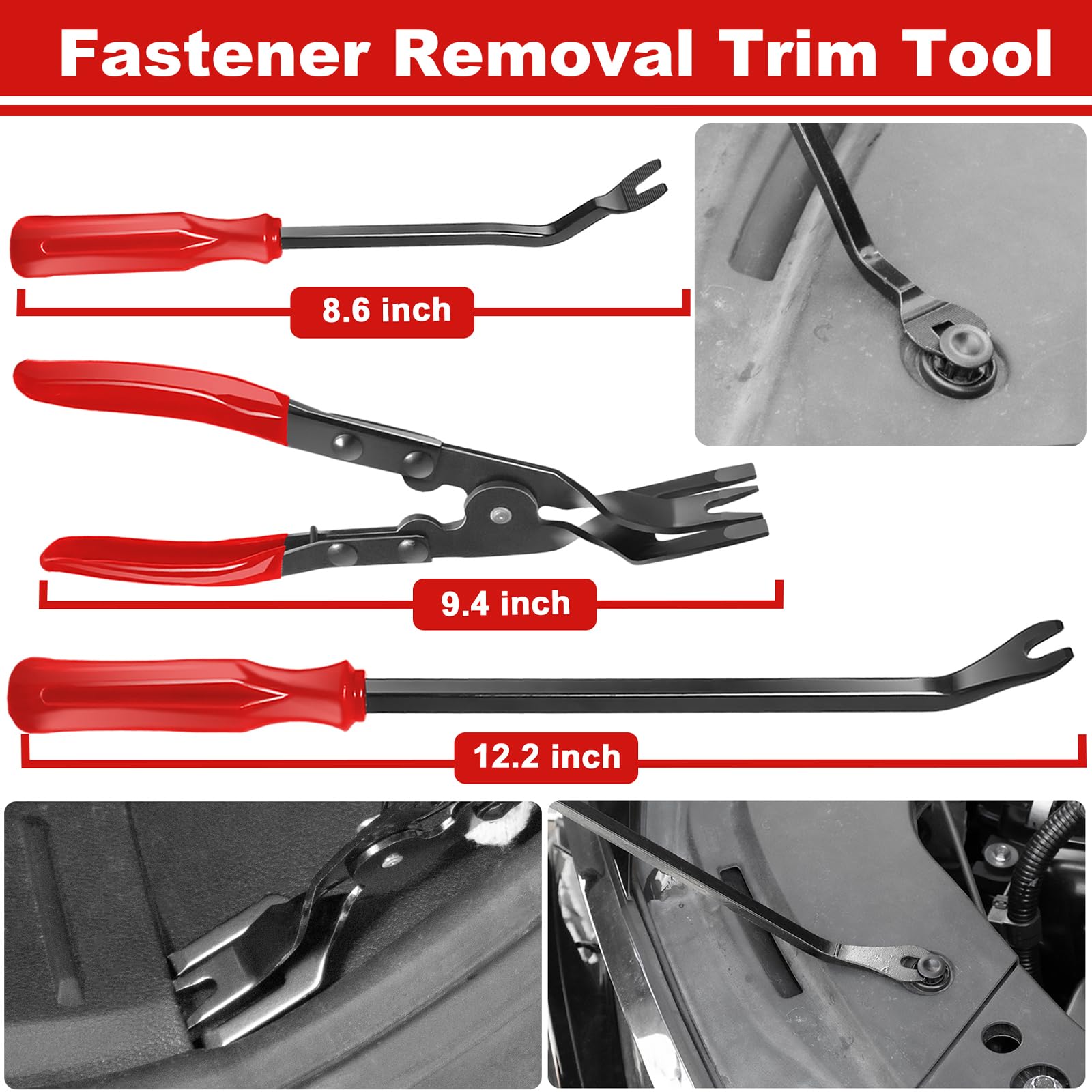 XBVV clip pliers and ergonomic gasket scraper removing stubborn fasteners with control