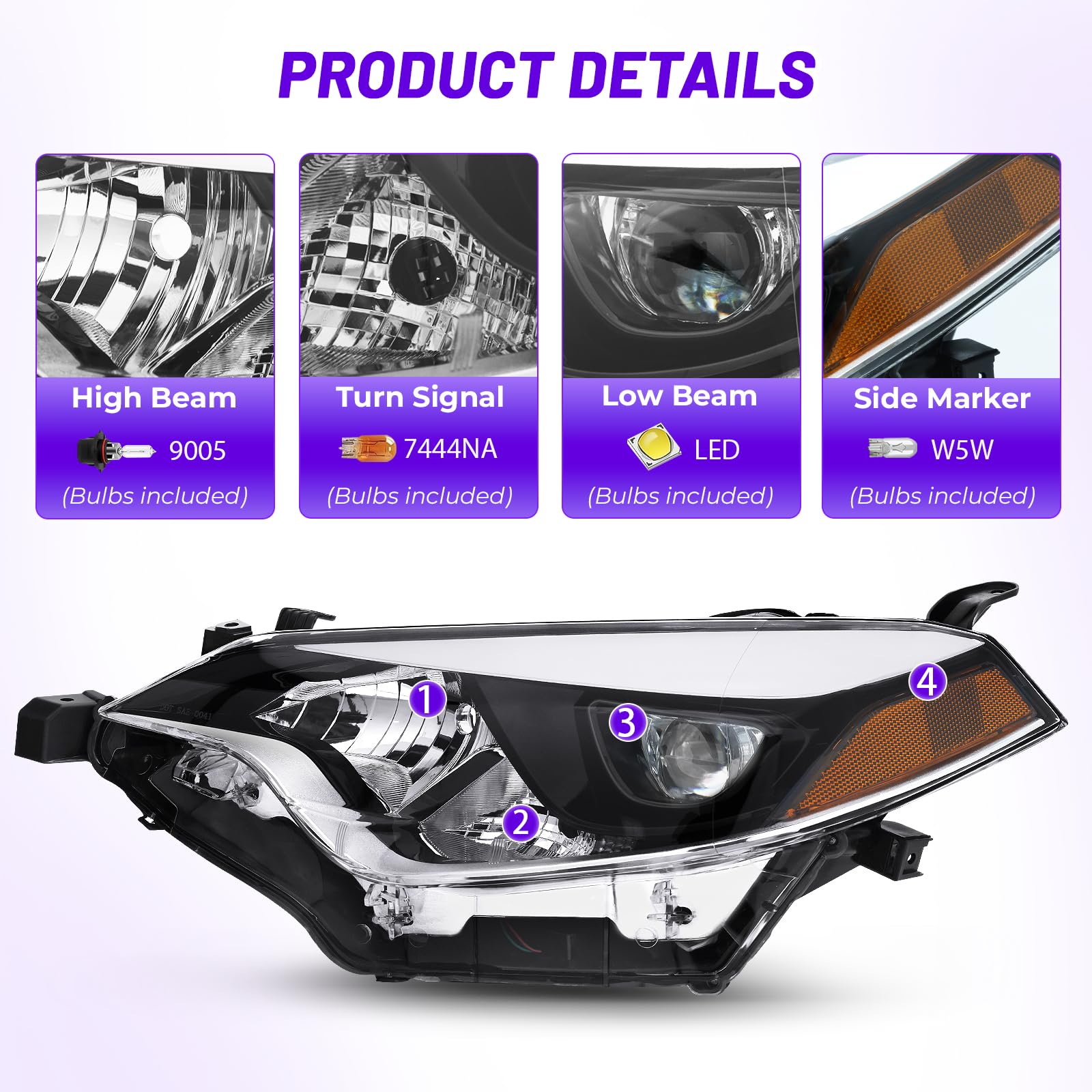 XGWZ close-up of headlight lens showing clear optics and modern styling