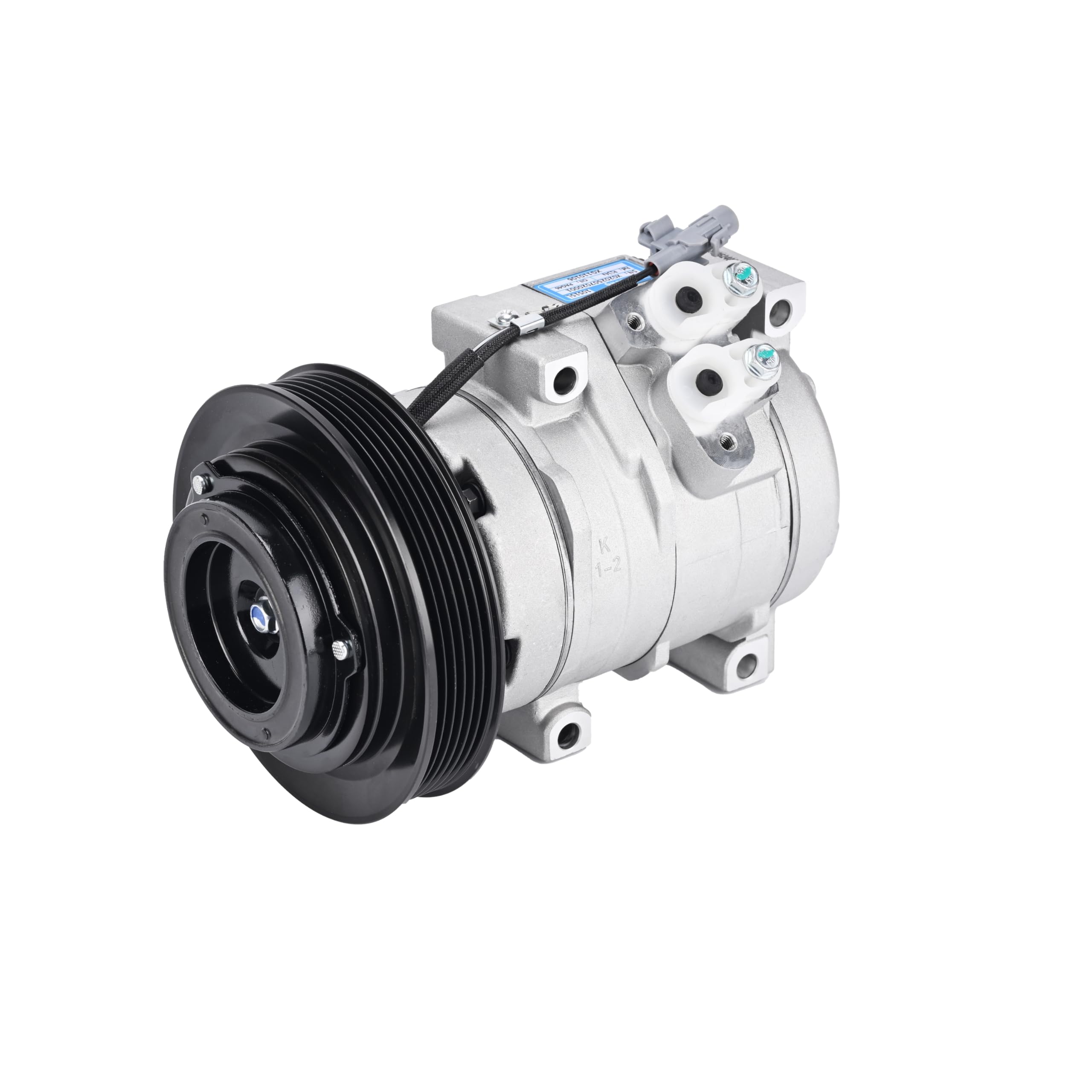 XiaGeng compressor front view showing sturdy aluminum housing and direct-fit design