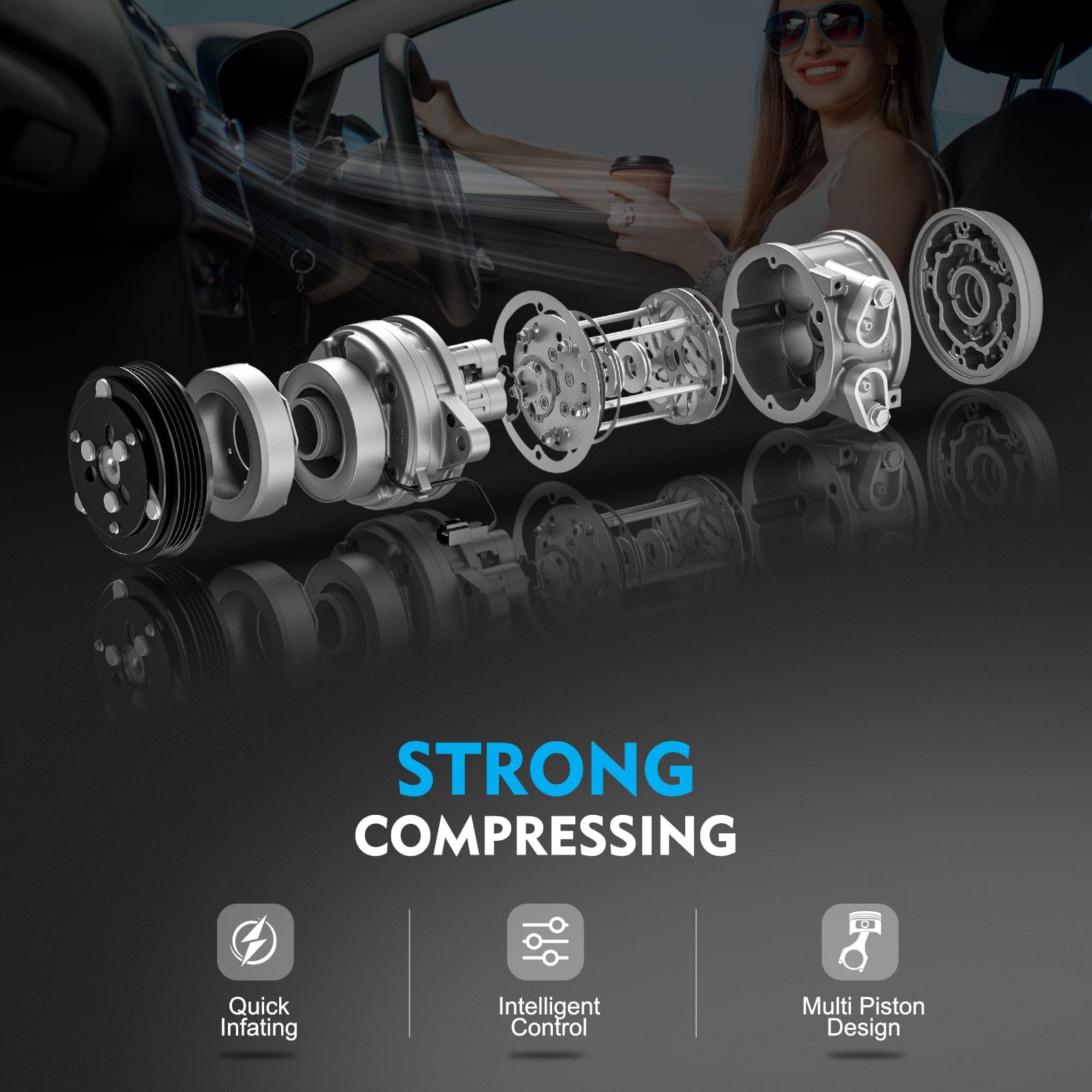 XiaGeng compressor installed under hood restoring vehicle cooling performance