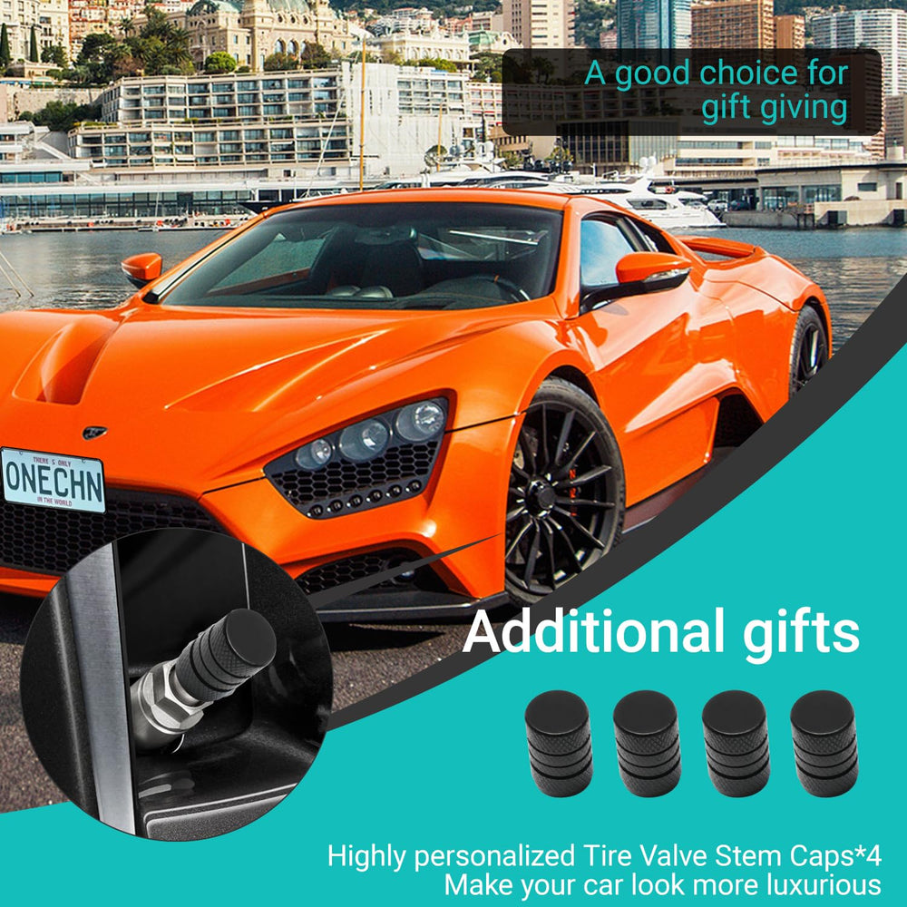 XIAOYOUZZZ four decorative valve stem caps included to enhance wheel style