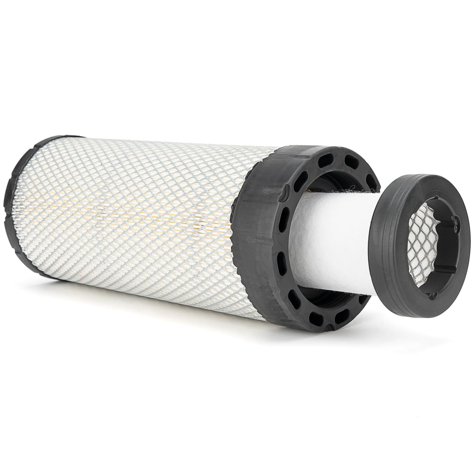 Xiaoyudou outer filter pleats close-up demonstrating higher dust capacity