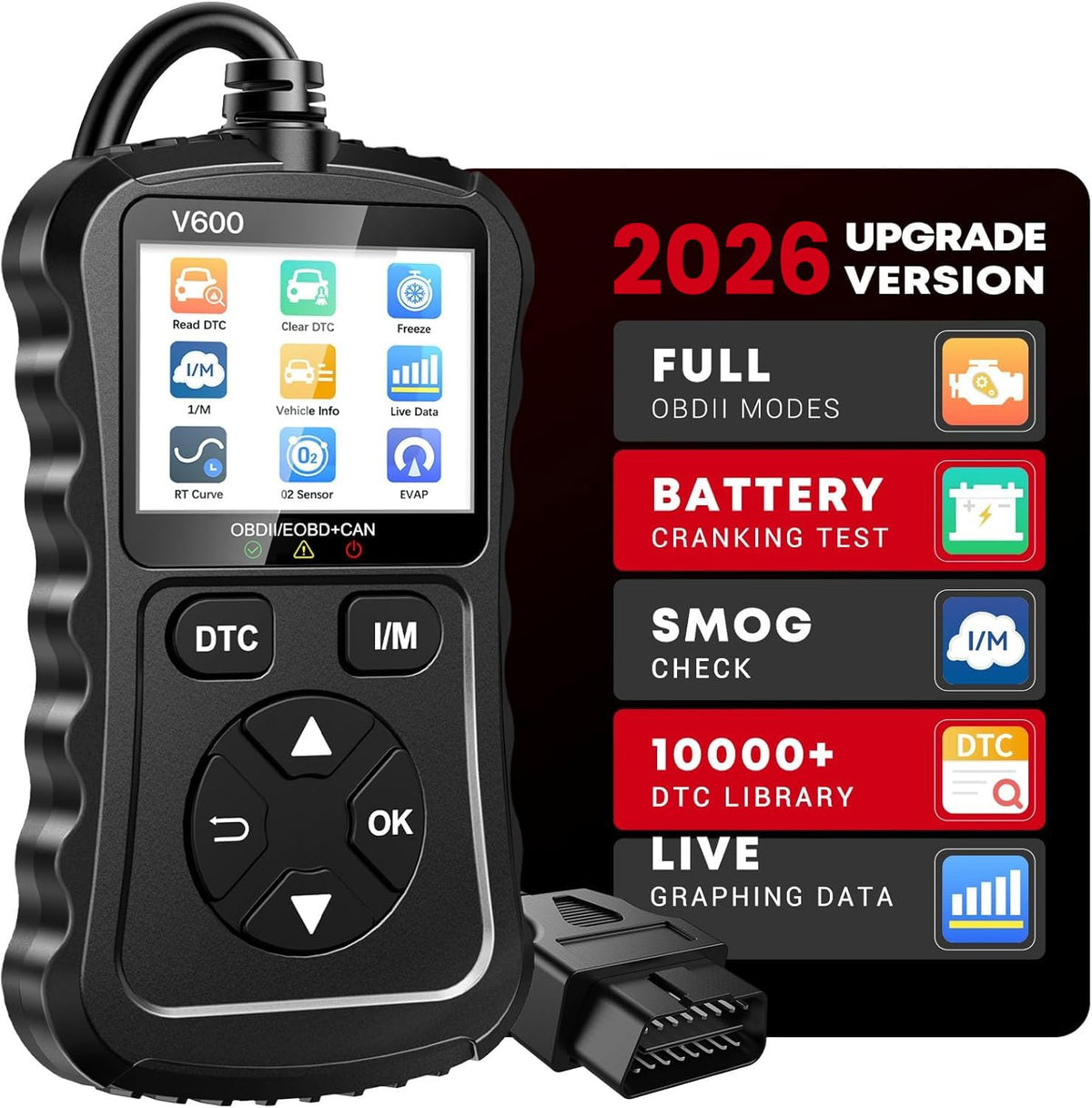 Xiauodo front view of scanner showing screen and durable casing for reliable diagnostics