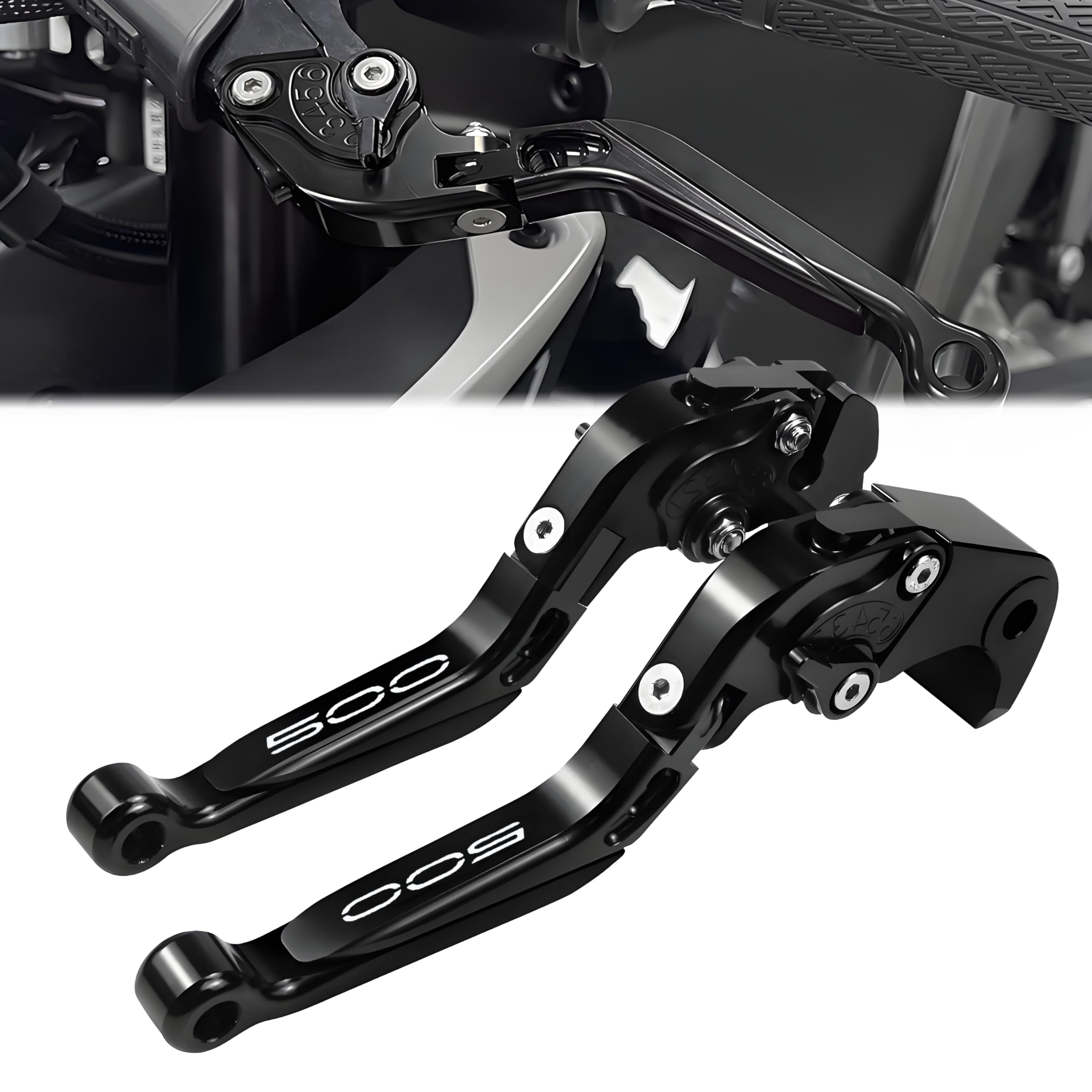 XIDAODIT front view of black brake and clutch levers showing finished shape and improved control