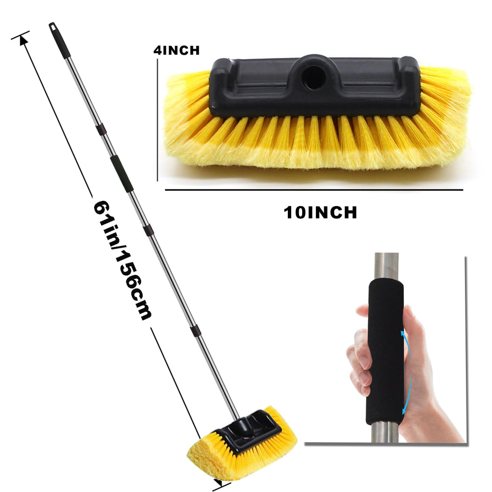 Xifando extendable handle fully extended to 62 inches for high reach