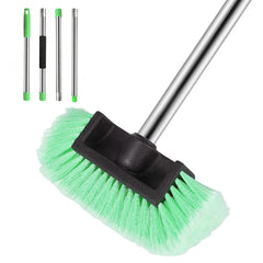 Xifando front view of green five-sided brush head showing protective bristles for gentle cleaning