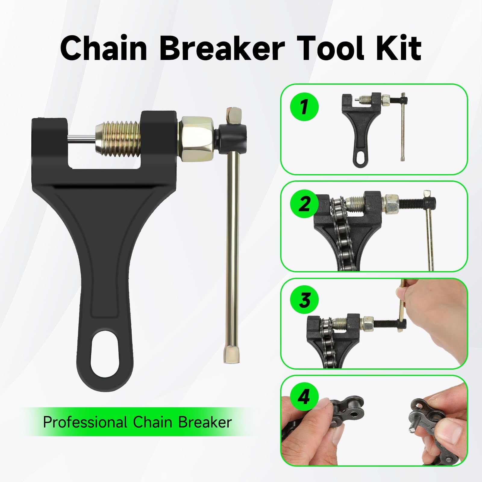 XIKOBY chain side profile showing precise 420 pitch for accurate drivetrain fit