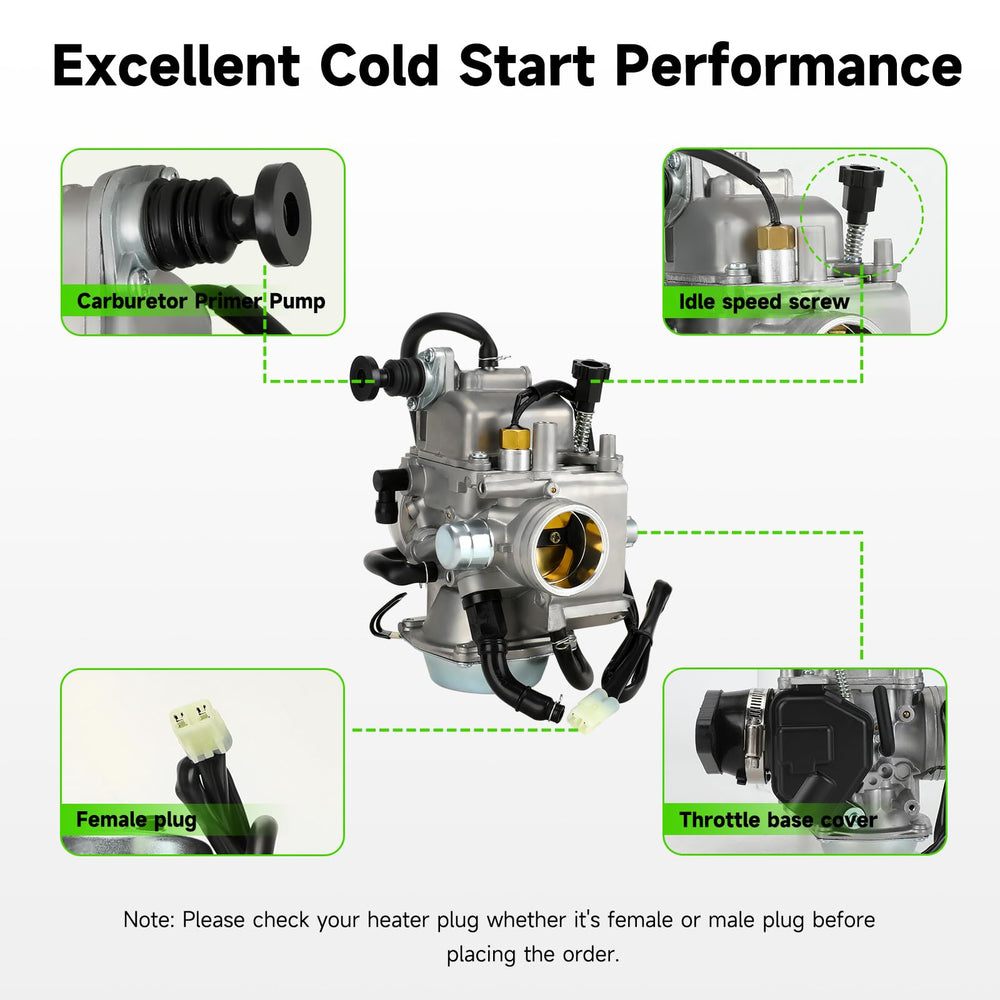 XIKOBY carburetor accessories laid out for easy plug-and-play installation