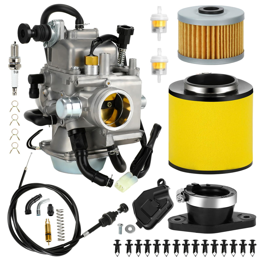 XIKOBY carburetor front assembly showing fitment and improved starting