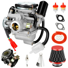 XIKOBY carburetor front view showing clean ports and precise machining for reliability