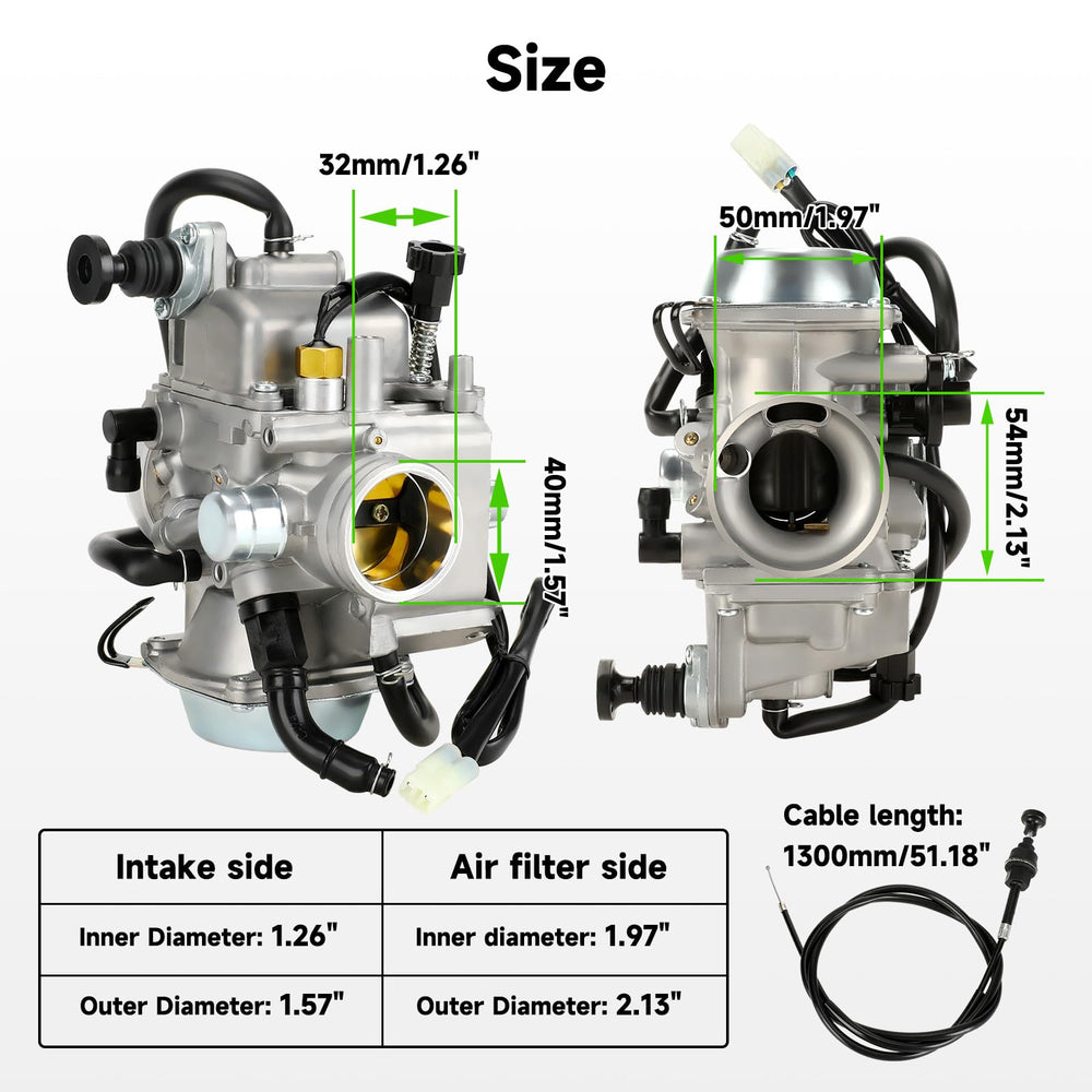 XIKOBY carburetor installed on TRX350 showing restored throttle response