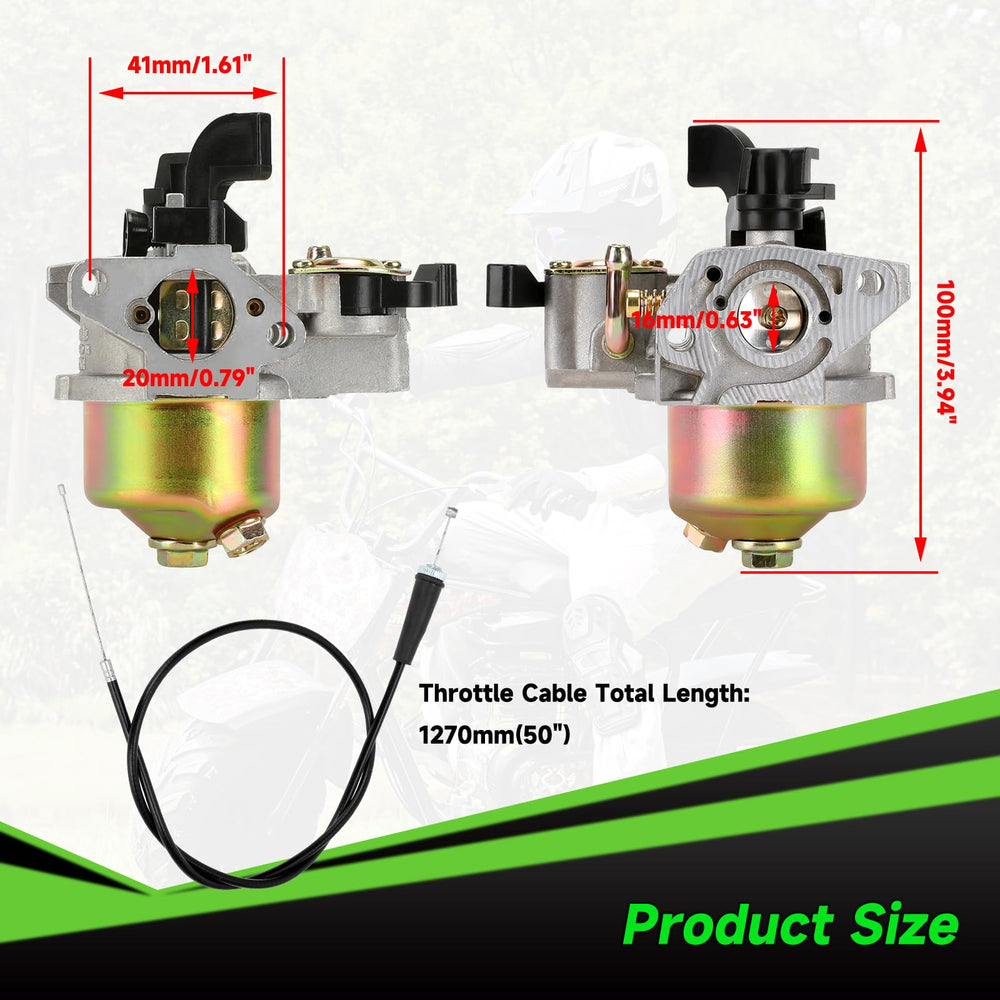XIKOBY throttle cable and clips shown ready for direct-fit installation