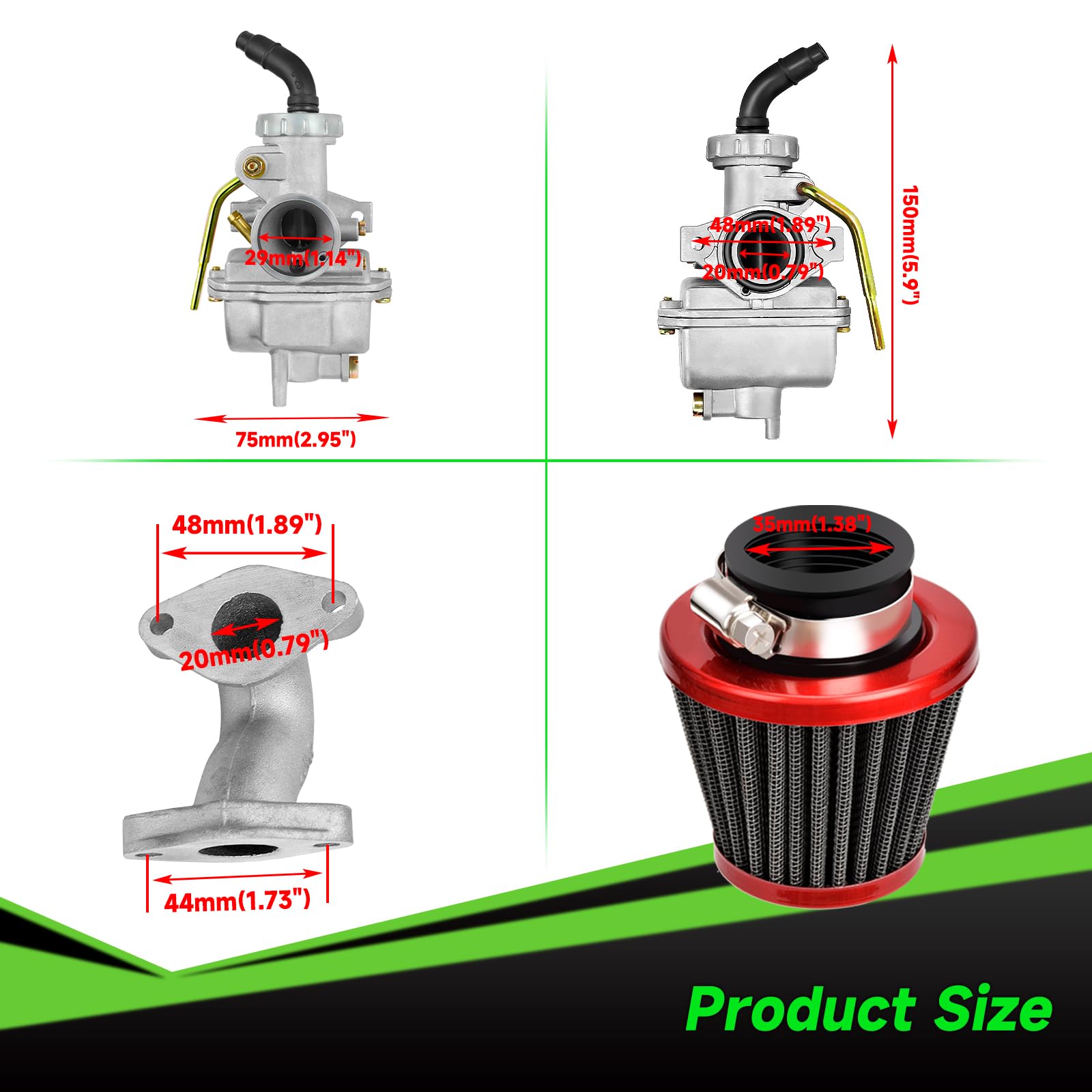 XIKOBY 5-pin AC CDI ignition box label visible to ensure stronger, reliable spark performance