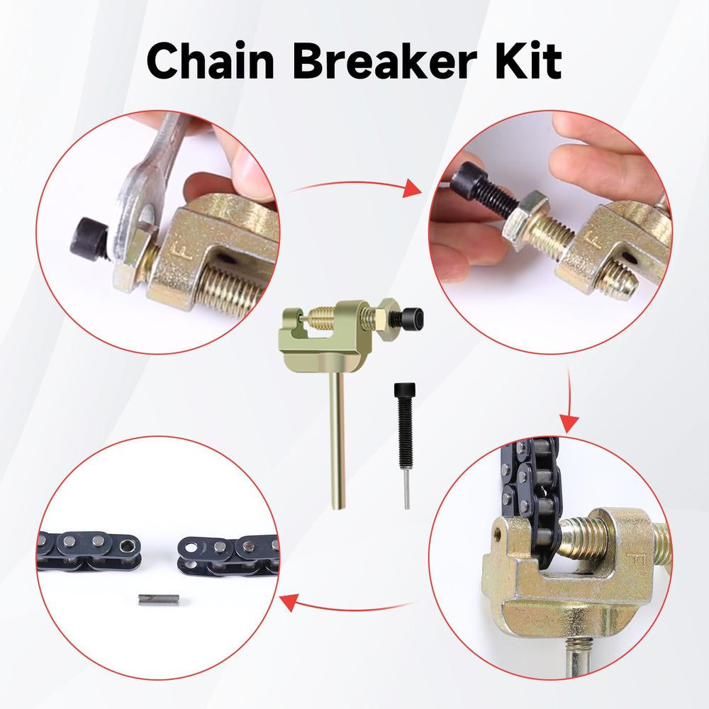 XIKOBY chain breaker tool included for quick link removal and fit
