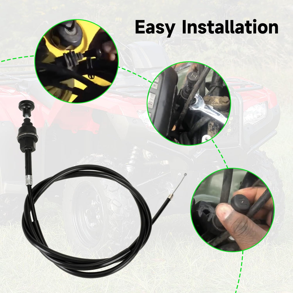 XIKOBY cable installed on TRX350 carburetor for improved choke control