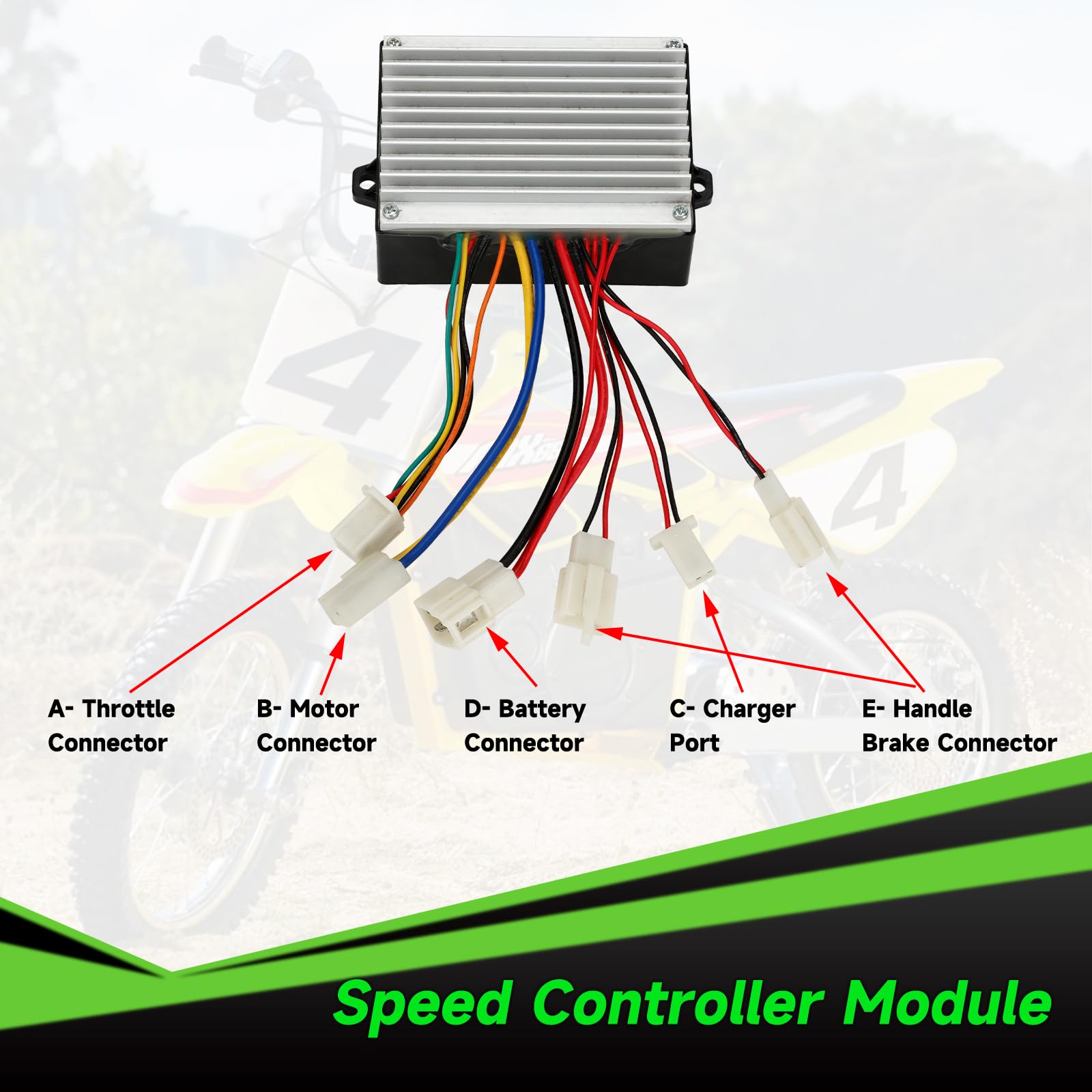 XIKOBY controller wiring close-up showing 14AWG power and 20AWG control wires for durability