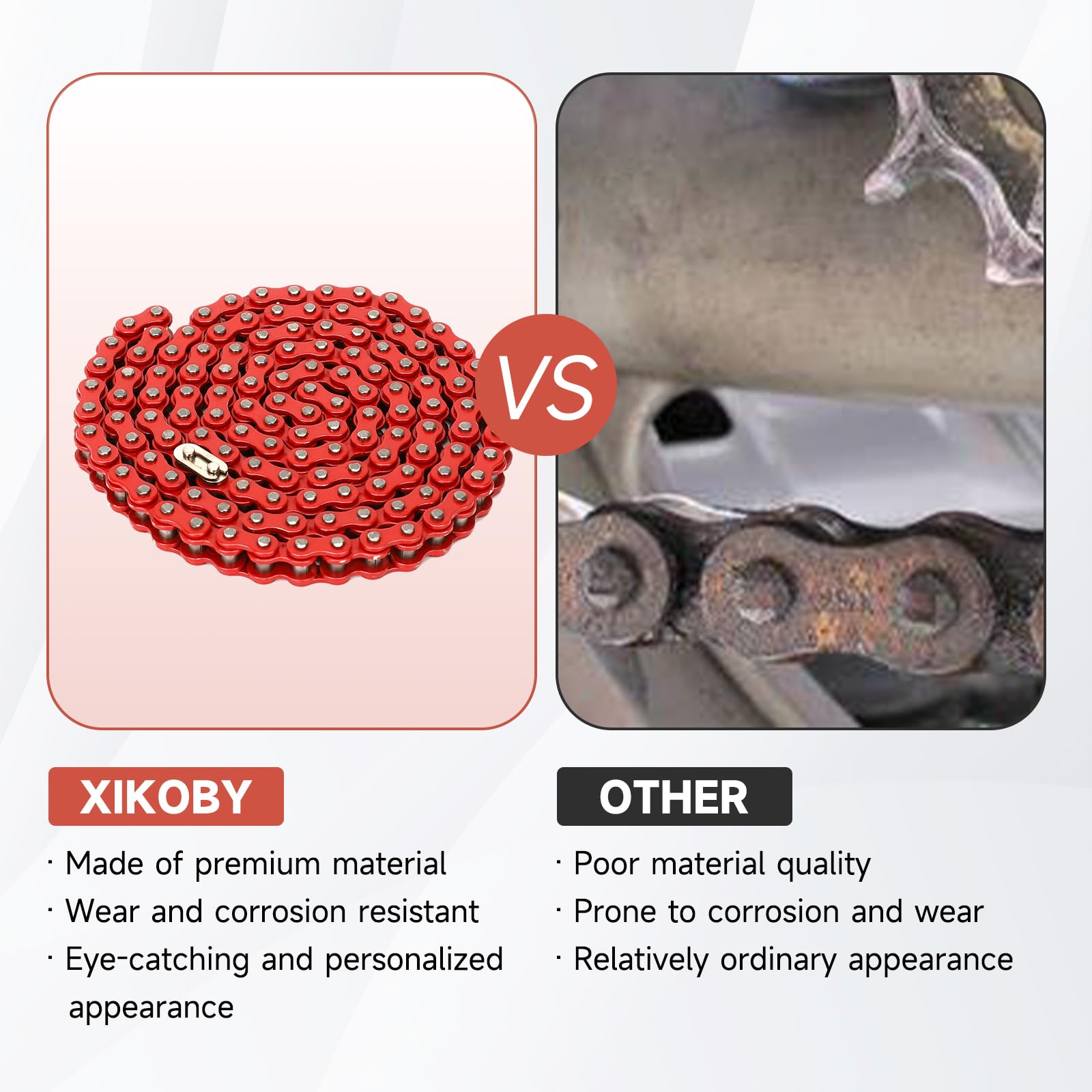 XIKOBY master links and fasteners displayed for simple installation