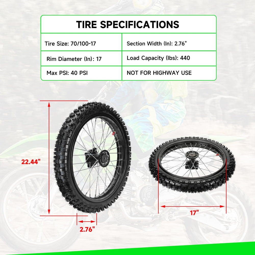 XIKOBY close-up of tire tread showing aggressive grip for trails