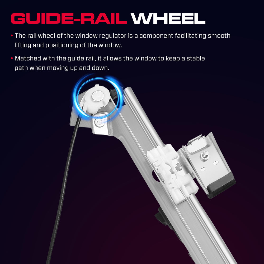 XIMAKA regulator installed in vehicle illustrating restored window function
