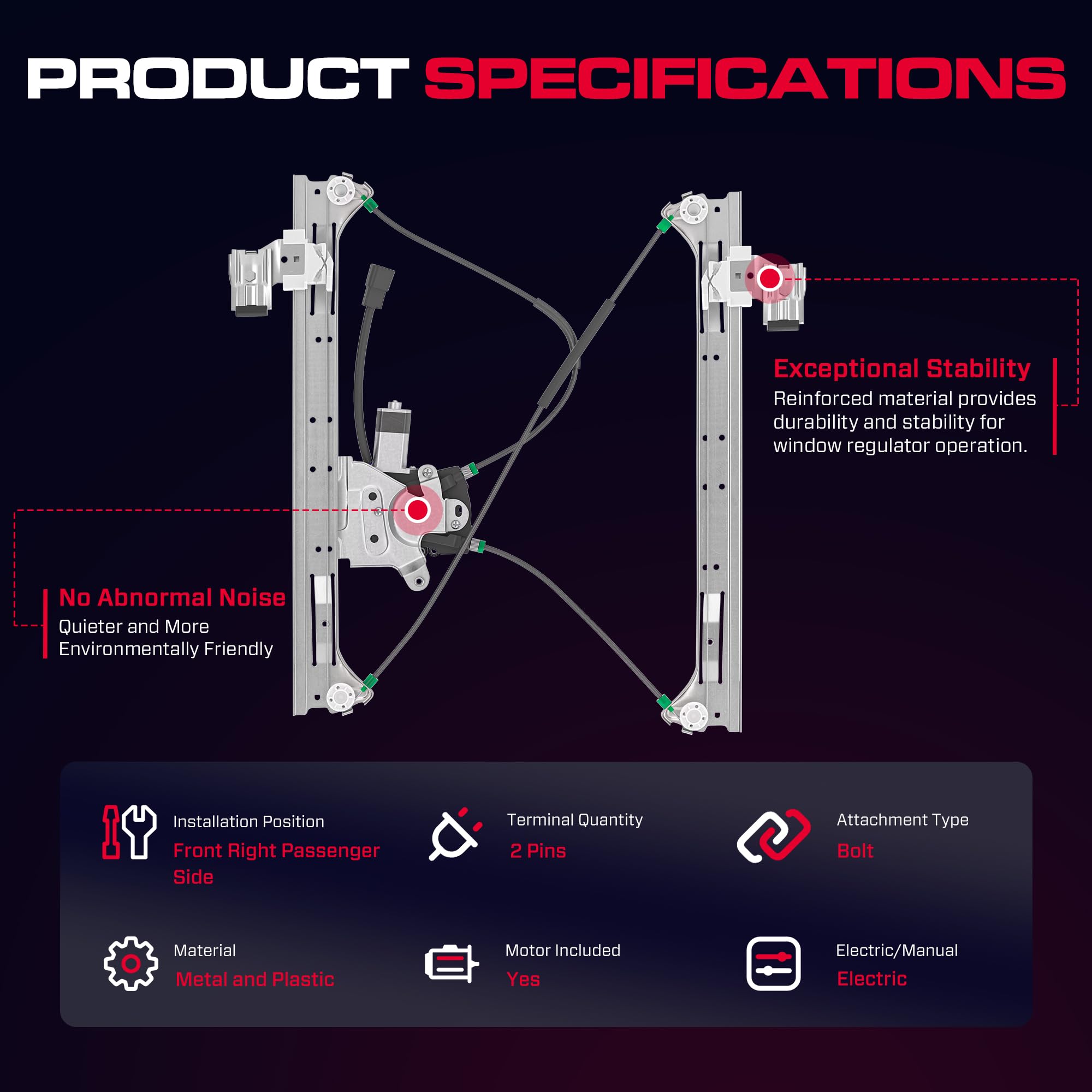 XIMAKA regulator mounting points detail for precise fit benefit