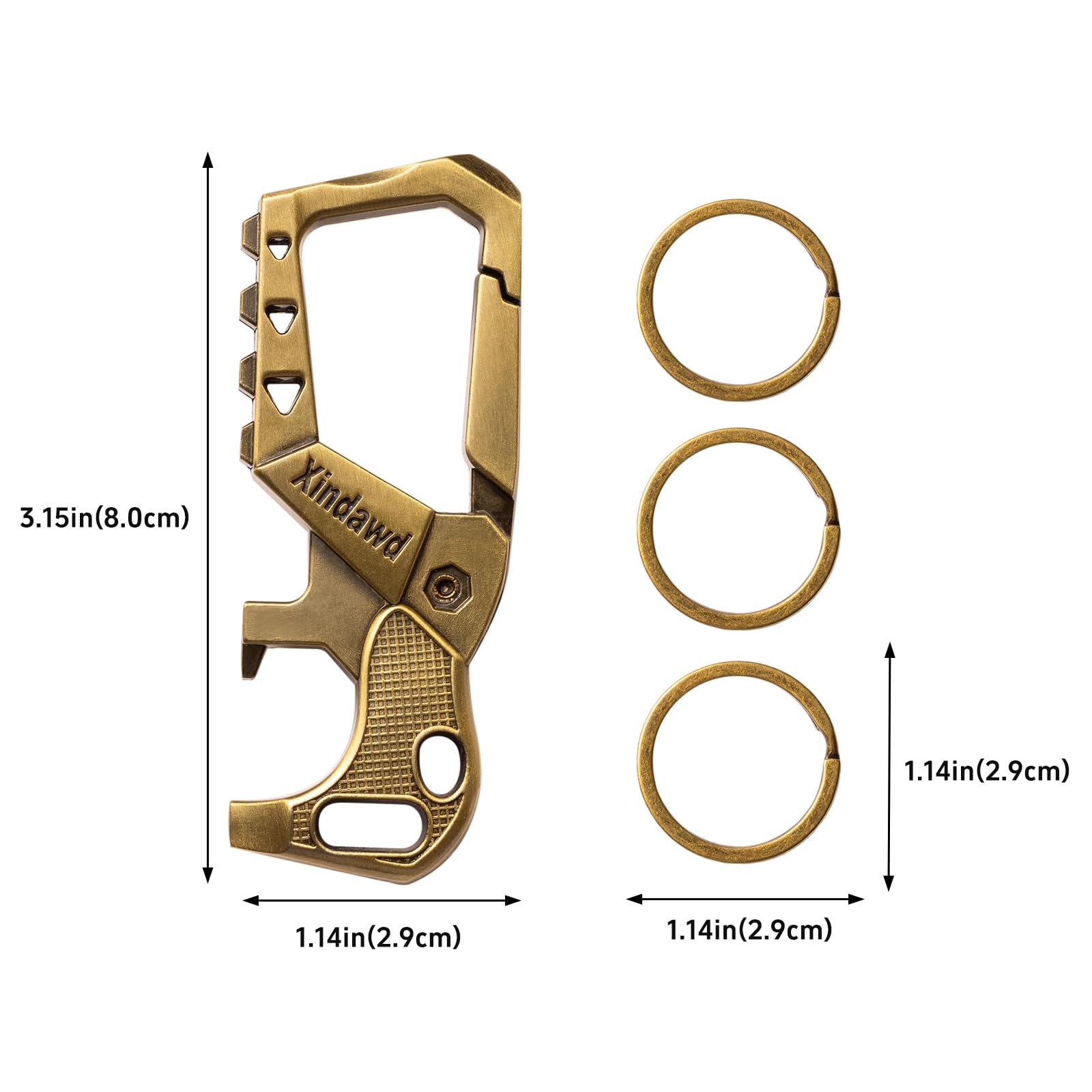 Xindawd close-up of metal finish showcasing scratch resistance and premium look