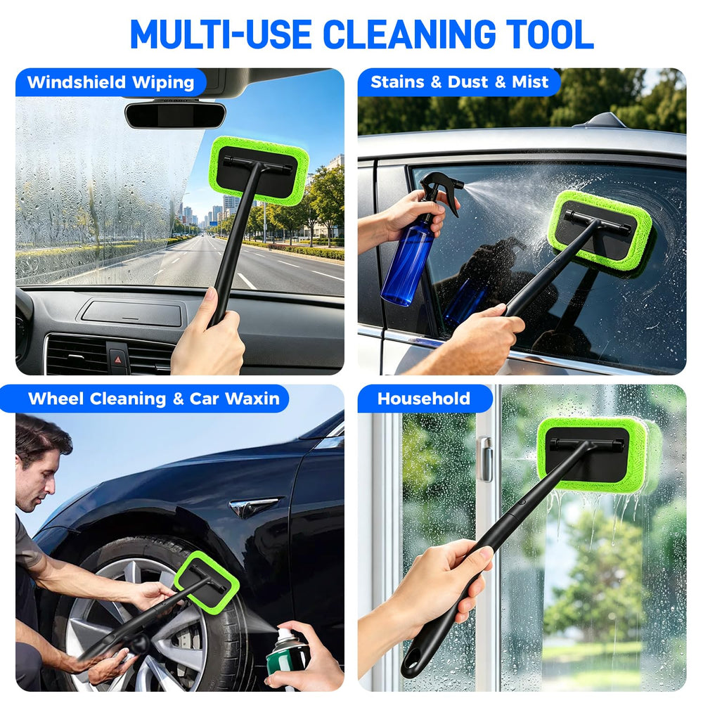 Xindell lifestyle shot cleaning car and home windows for multi-use convenience