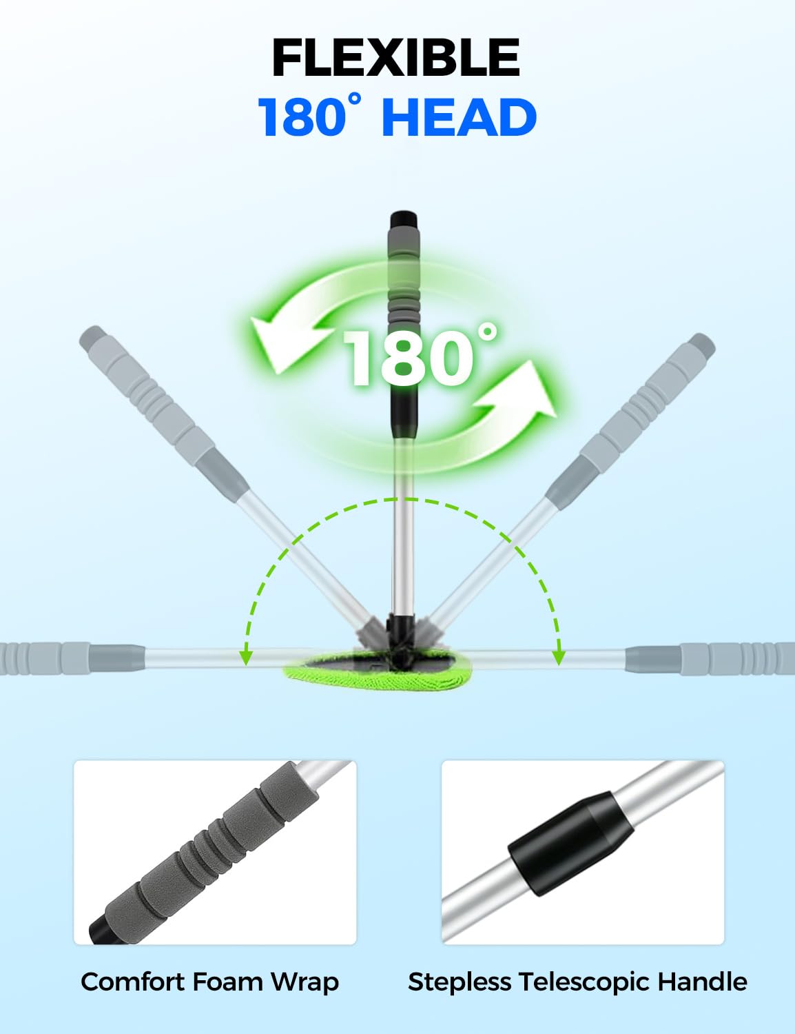 XINDELL lifestyle image of tool at home driveway for window care