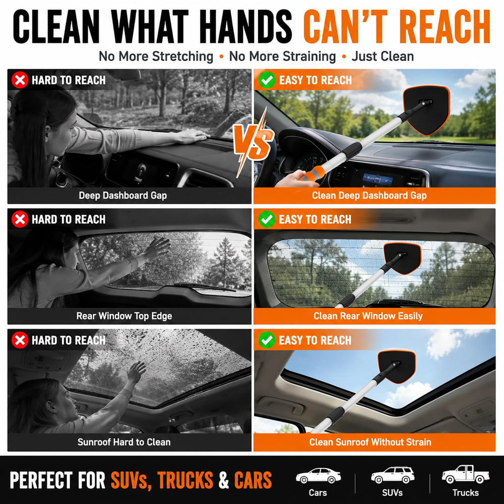XINDELL three microfiber pads close-up reducing cross-contamination between windows