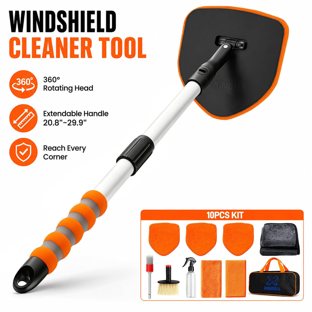 XINDELL tool beside a hand to show real scale and ergonomic size