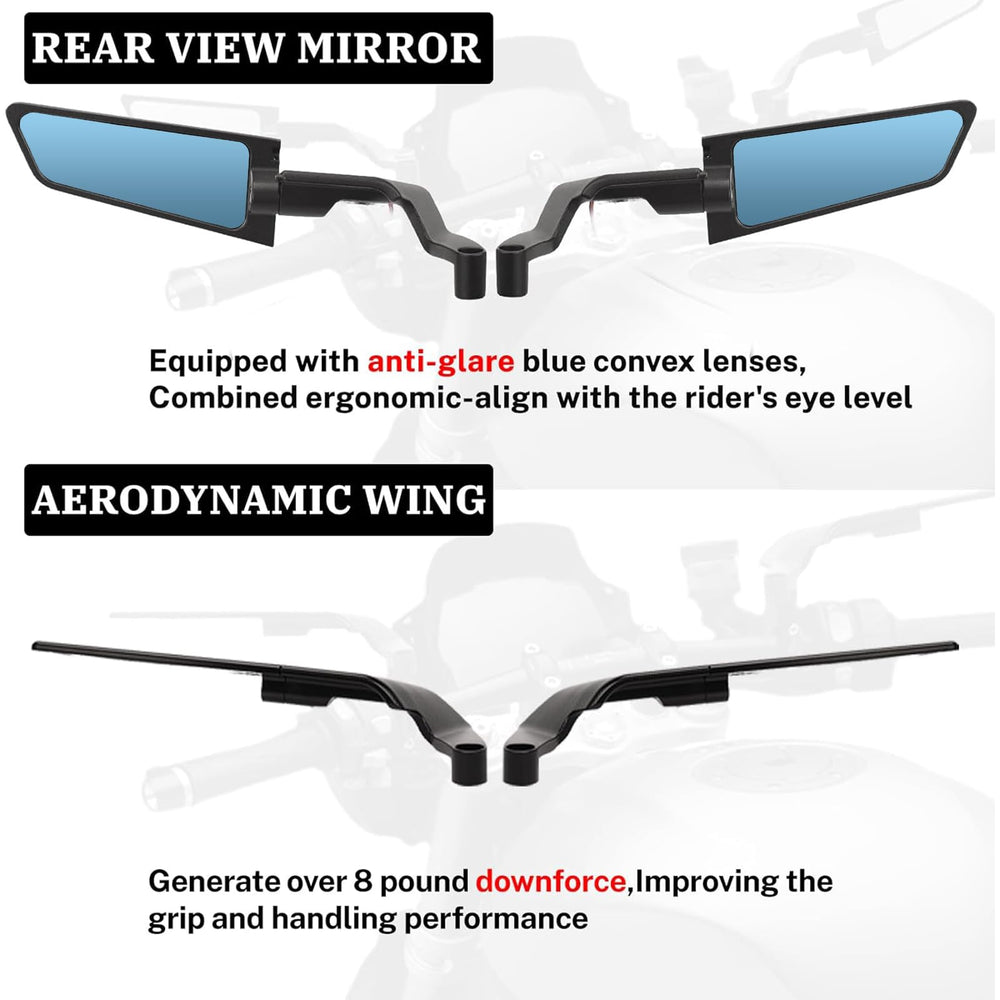 XINGWU mirror mounted on motorcycle improving rear visibility
