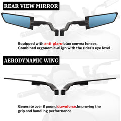 XINGWU mirror mounted on motorcycle improving rear visibility