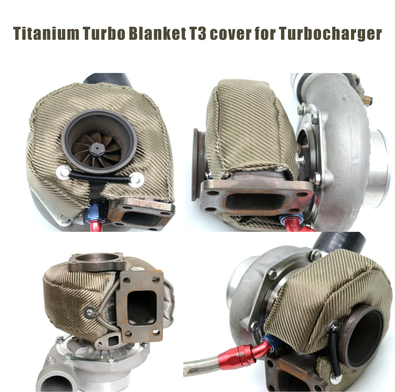 XINPENGLIU blanket installed on T3 turbo demonstrating reduced engine heat