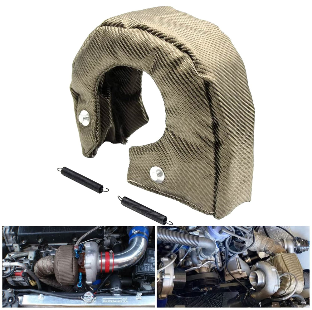 XINPENGLIU turbo blanket in engine bay protecting hoses and painted surfaces
