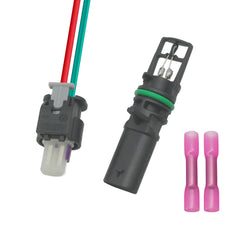 XINSAUTO intake air temperature sensor front view showing solid housing and fitment benefit
