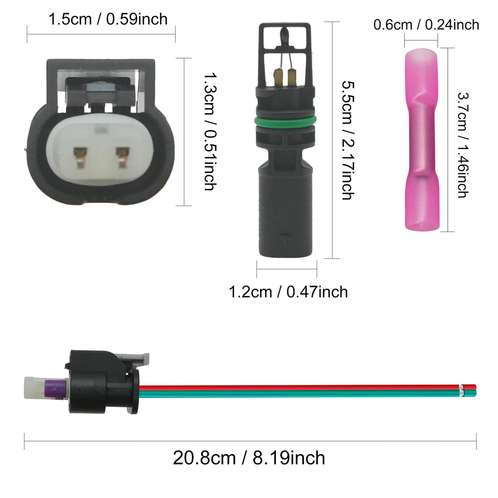 XINSAUTO packaged kit contents highlighting sensor and connector included benefit