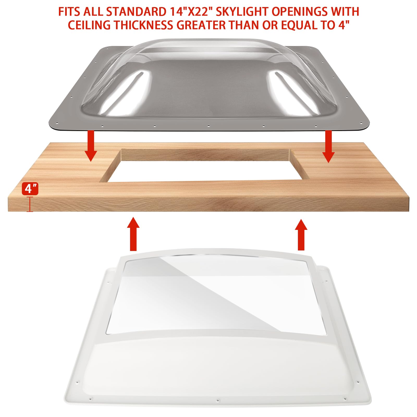 XMK installed on RV roof demonstrating daylight and reduced drafts